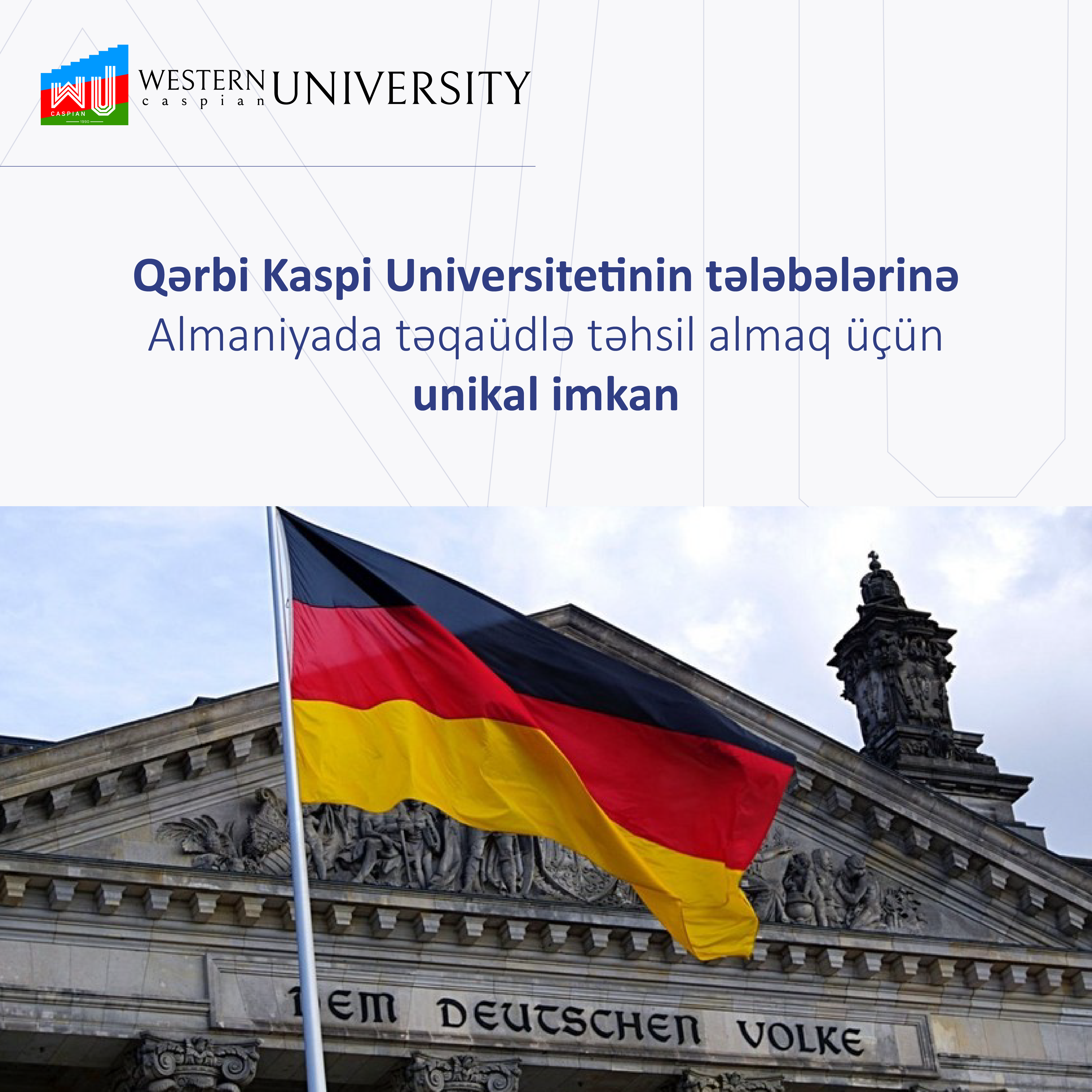 A chance to study in Germany with a scholarship for our students!