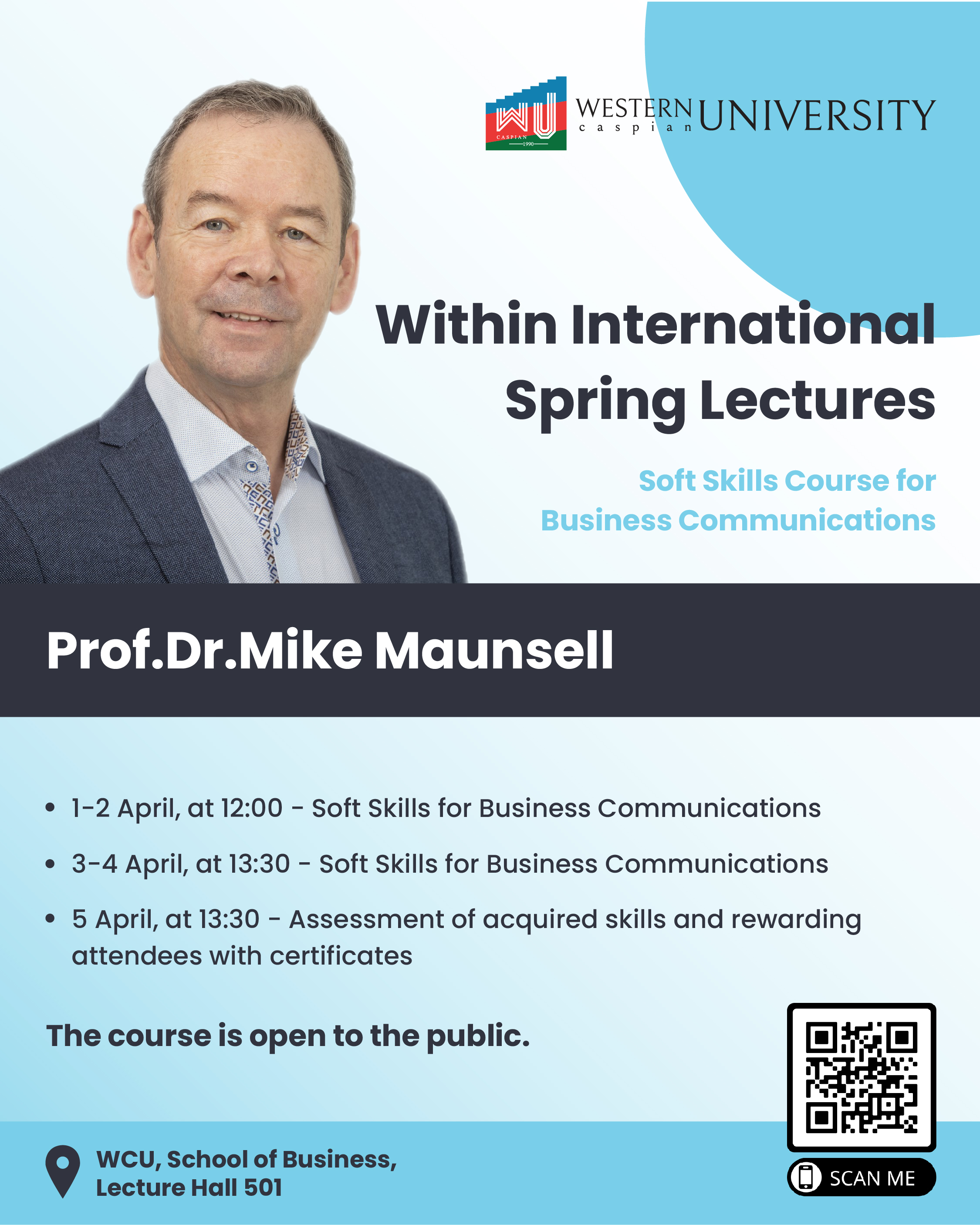 Lectures of Irish Professor Kick Off within International Spring Lectures at WCU!